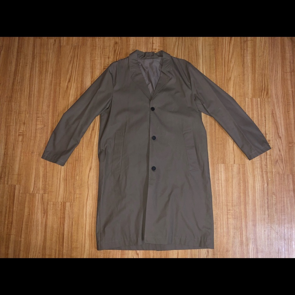 Stutterheim Khaki Kivik Raincoat, 40R (XL)